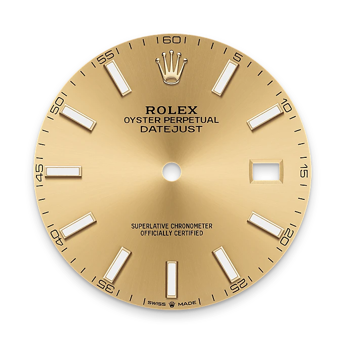 rolex M126333-0010   - Il quadrante color champagne